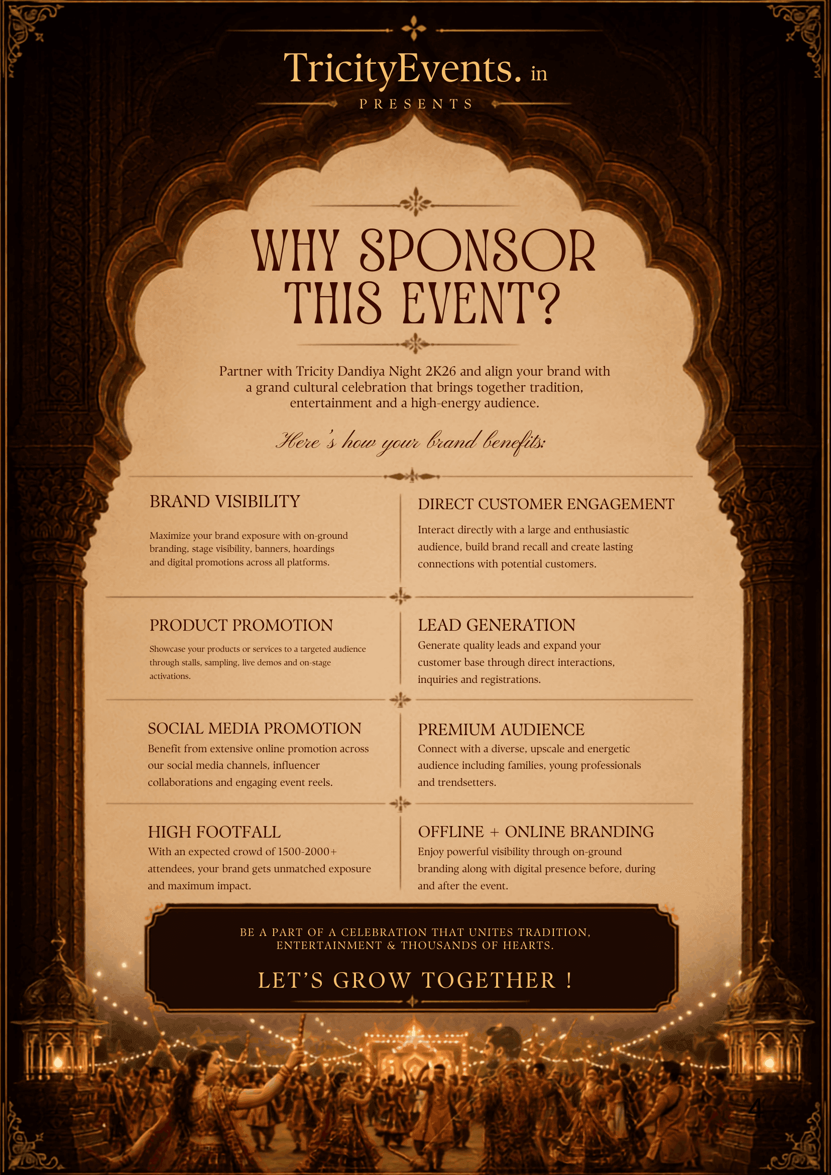 Why sponsor Tricity Dandiya Night