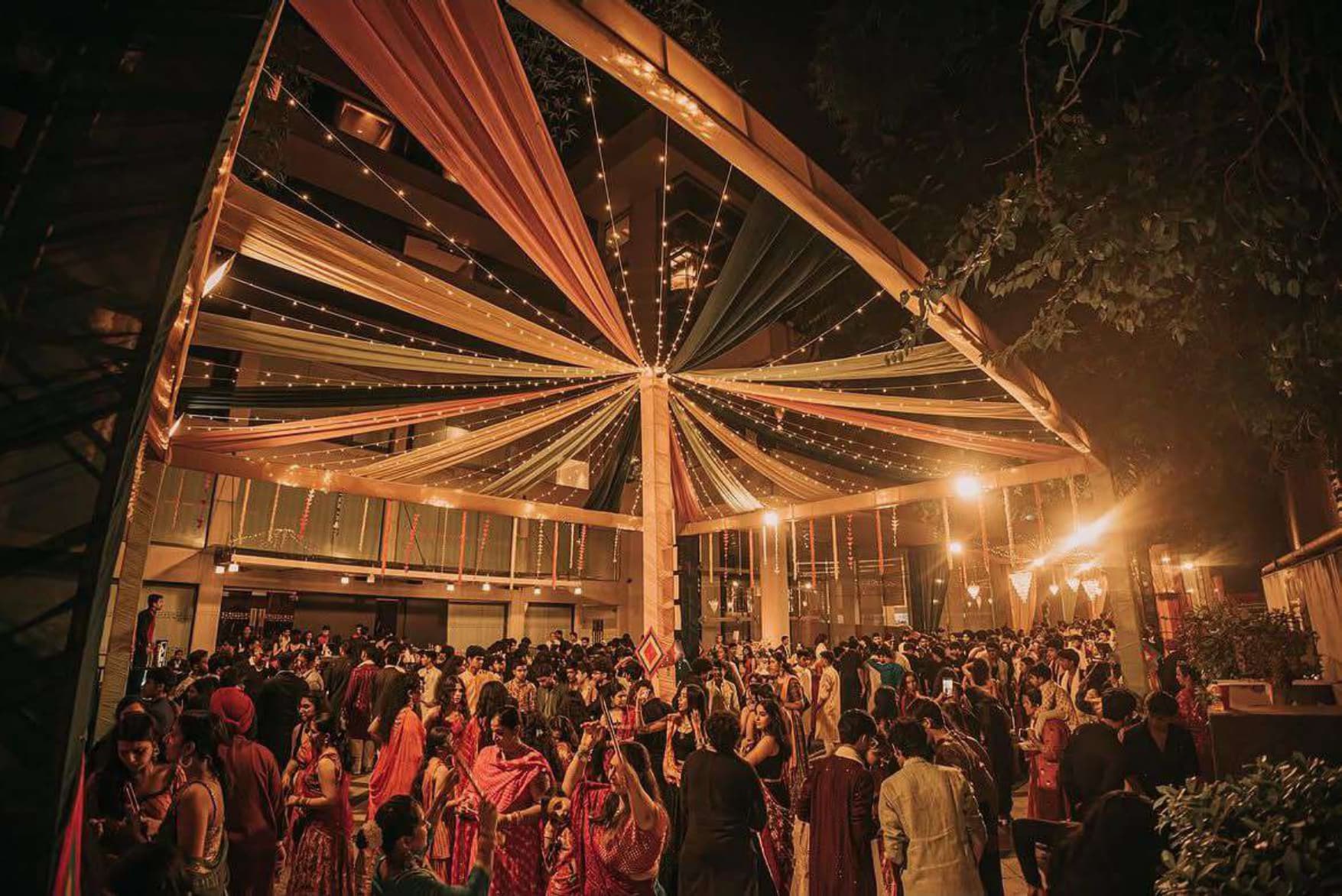 Last Year's Dandiya Night — Crowd Celebration & Energy