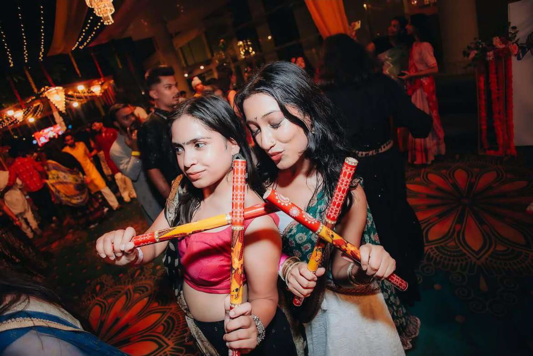 Last Year's Dandiya Night — Open-Air Night Celebration