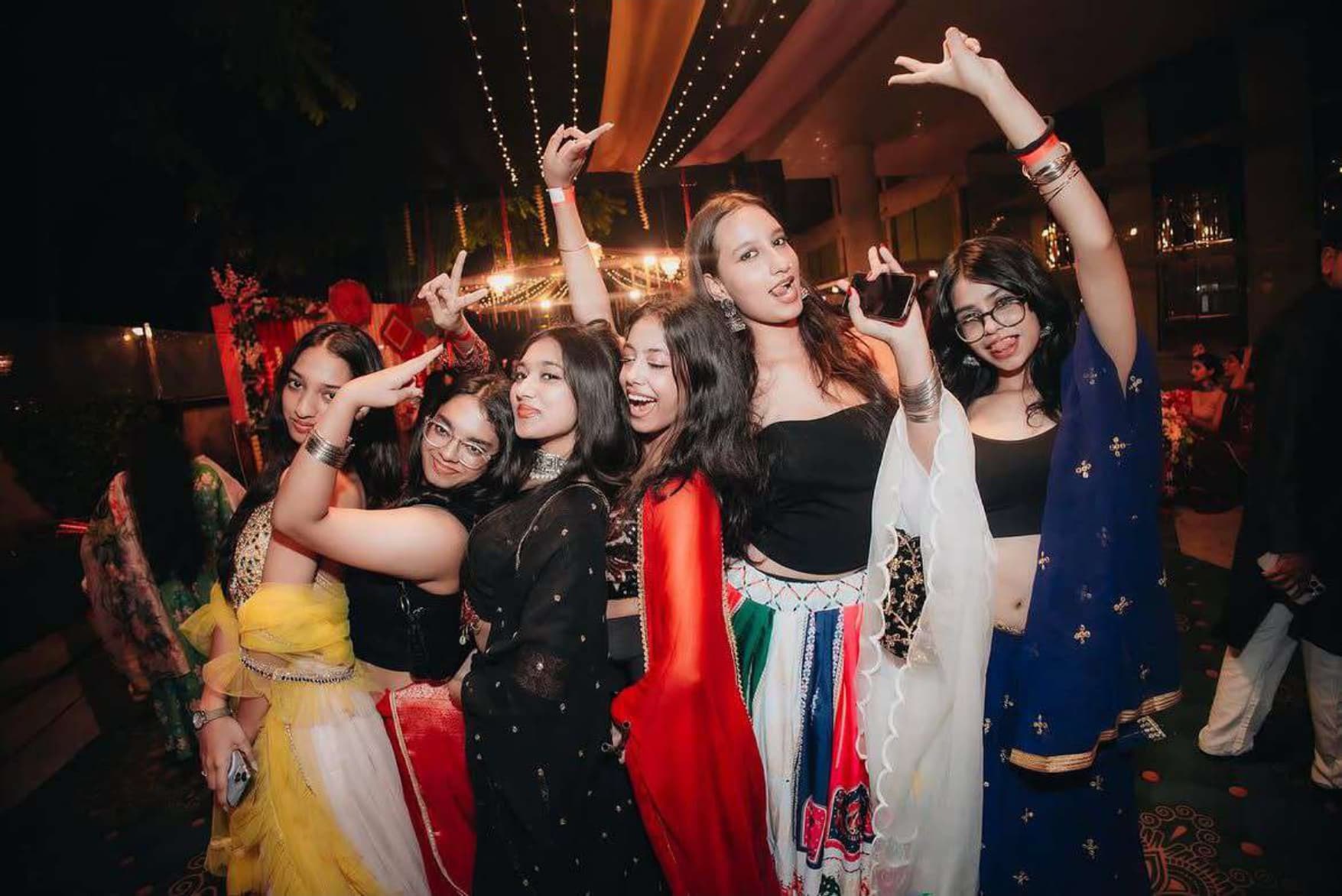 Last Year's Dandiya Night — Grand Stage Lighting & Atmosphere